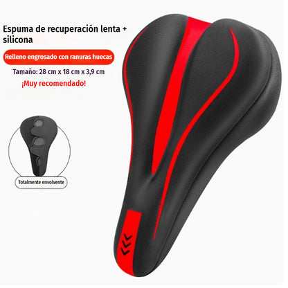 🚴 Funda de sillín para bicicleta con acolchado de silicona y revestimiento de PU – Suave, cómoda y antideslizante