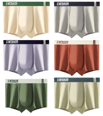 🔥【Sleva na nový produkt】🧊【L-4XL】 Pánské boxerky z čisté bavlny, pohodlné a prodyšné, antibakteriální--6 kusů