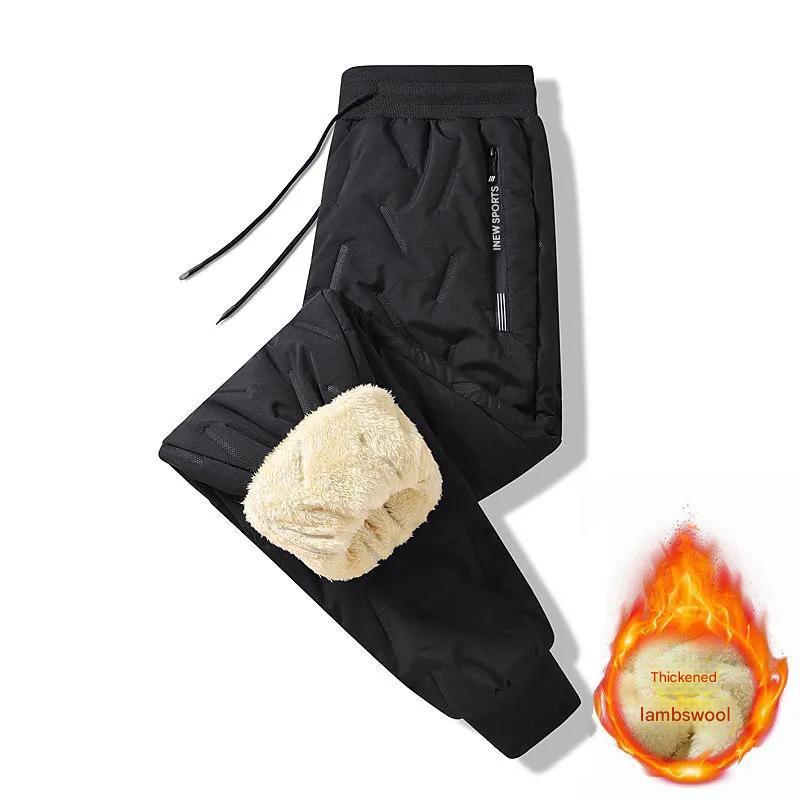 👖🔥【49% sleva】 【L-5XL】Zimní pánské zimní jehněčí vlna 2024 zahuštěné ležérní teplé tepláky-3837669