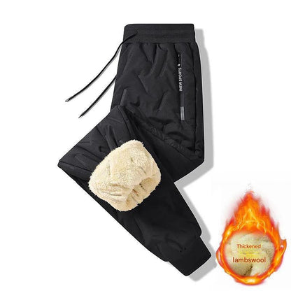 👖🔥【49% sleva】 【L-5XL】Zimní pánské zimní jehněčí vlna 2024 zahuštěné ležérní teplé tepláky-3837669