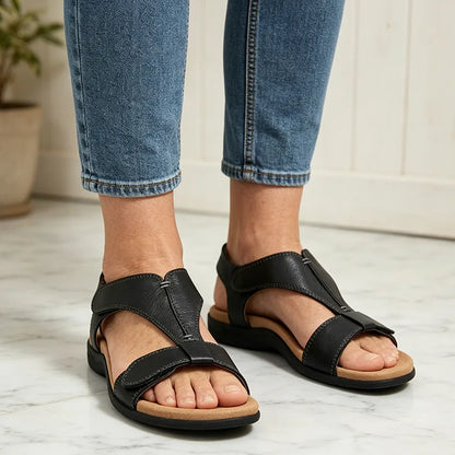 Sandalias de verano con suela blanda y soporte de arco, casuales y cómodas.