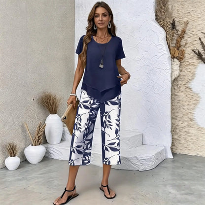 纯新品【S-5XL】VERDALISSE | Conjunto Fresco Brisa de 2 Piezas | Set de Verano Ligero y Elegante Multicolor