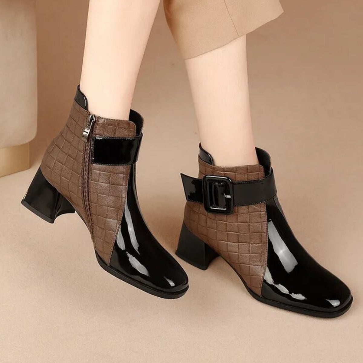 🔥Zľava 50 %🔥【Veľkosti 35 – 40】Elegantné dámske jesenné členkové čižmy – štýlové a univerzálne