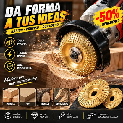 ⚙️🧰【3 piezas】Discos de desbaste y tallado para madera – Accesorios para amoladora angular