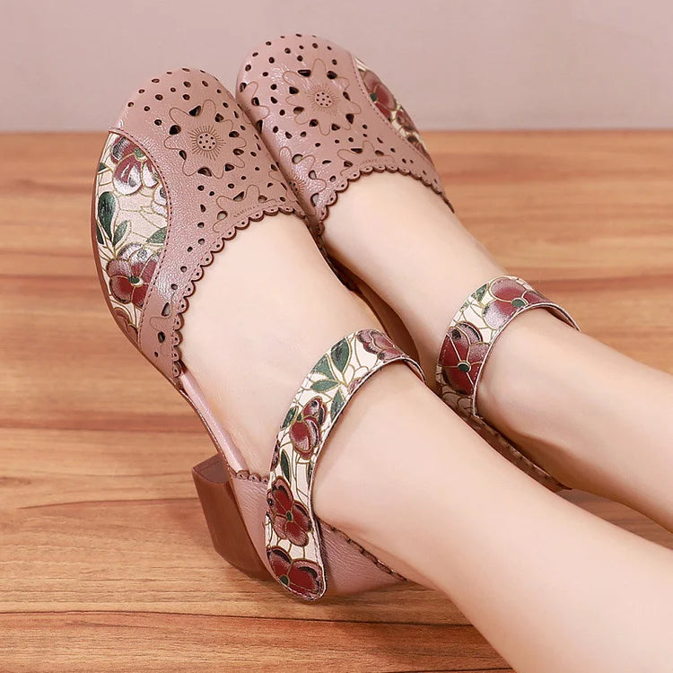 💌【35-40】🤩 Nové dámské měkké sandály, boty pro volný čas s potiskem -- 3911610