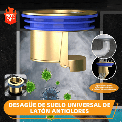🔥【Compra 1 y llévate 1 gratis】🚿 Válvula antiolores para desagüe de suelo – Ayuda a evitar malos olores y la entrada de insectos ✨
