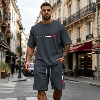 🔥👌【S-5XL】Pánska dvojdielna letná športová súprava: Ideálna na každodenné nosenie aj na ležérne oddychovanie doma✅Platba na dobierku