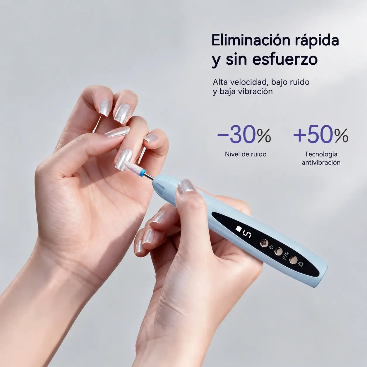 💅✨Lijadora eléctrica portátil 2 en 1 para uñas con lámpara UV