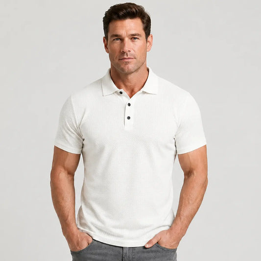 【M-6XL】Camiseta de manga corta de seda helada transpirable de alta gama y color liso para hombre