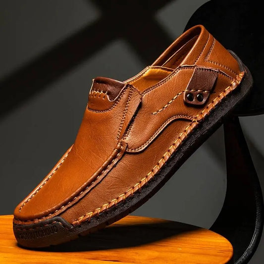 50% de descuento【38-48】Mocasines de cuero hechos a mano Pago contra entrega