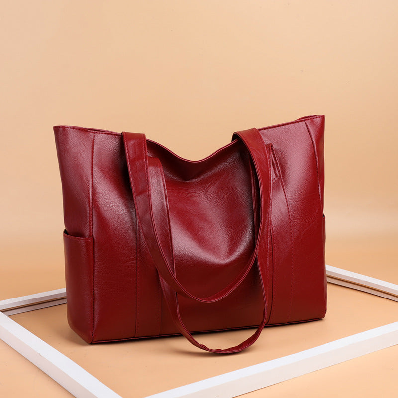 Omezená sleva 49 % 👜 Nová módní dámská měkká kožená taška přes rameno✨ Ležérní Velká kapacita✨--3883530