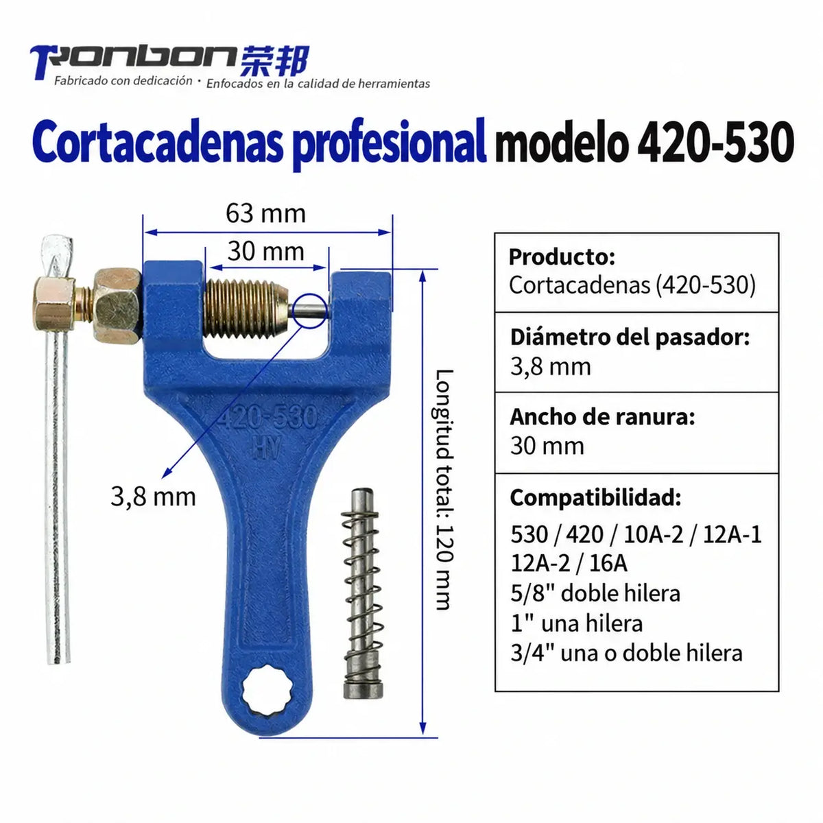 Herramienta universal para desmontar cadenas, extractor de cadenas