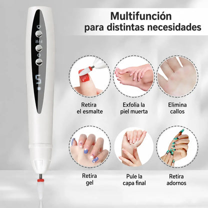 💅✨Lijadora eléctrica portátil 2 en 1 para uñas con lámpara UV