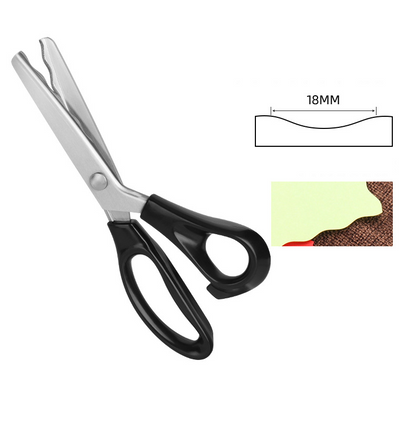 ✂️✨ Tijeras dentadas para tela, encaje y costura DIY 🧵 Corte preciso y fácil para manualidades, disponibles en 5 tamaños 🎀