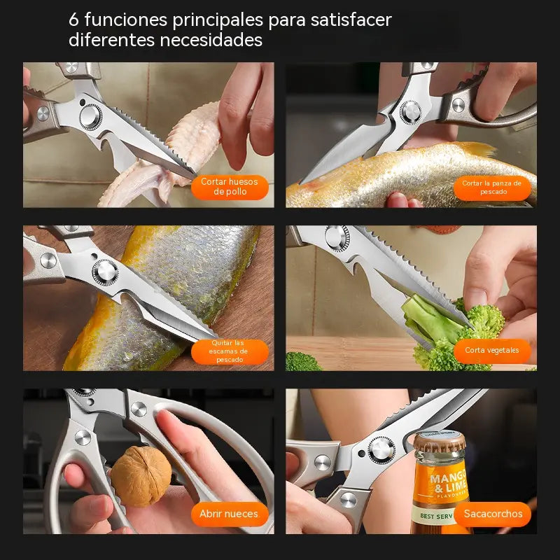 🔥Nueva mejora🍖 Tijeras de cocina multifuncionales de alto rendimiento ✂️👨‍🍳