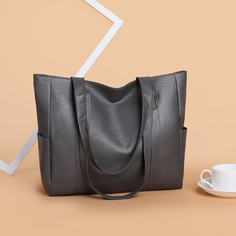 Omezená sleva 49 % 👜 Nová módní dámská měkká kožená taška přes rameno✨ Ležérní Velká kapacita✨--3883530