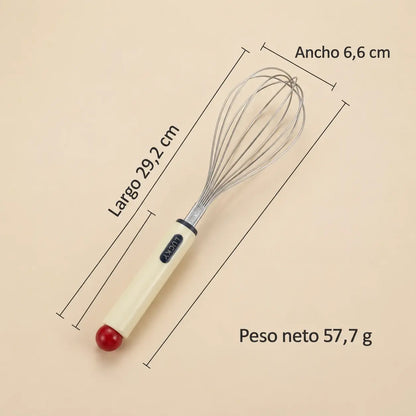 🔥【Último día con 50% de descuento, juego de 2 piezas】🔥Batidora de huevos semiautomática de acero inoxidable🥚
