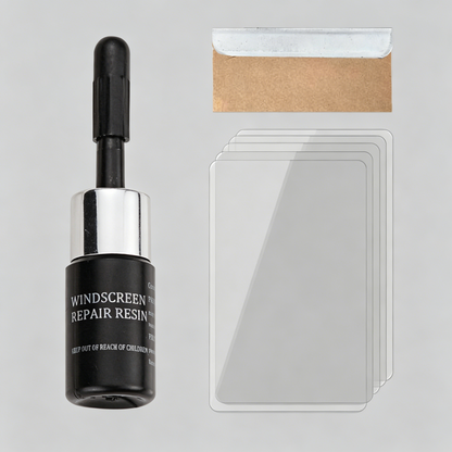 🚗【Kit de 3 piezas】Resina reparadora de parabrisas para pequeñas grietas e impactos en el cristal