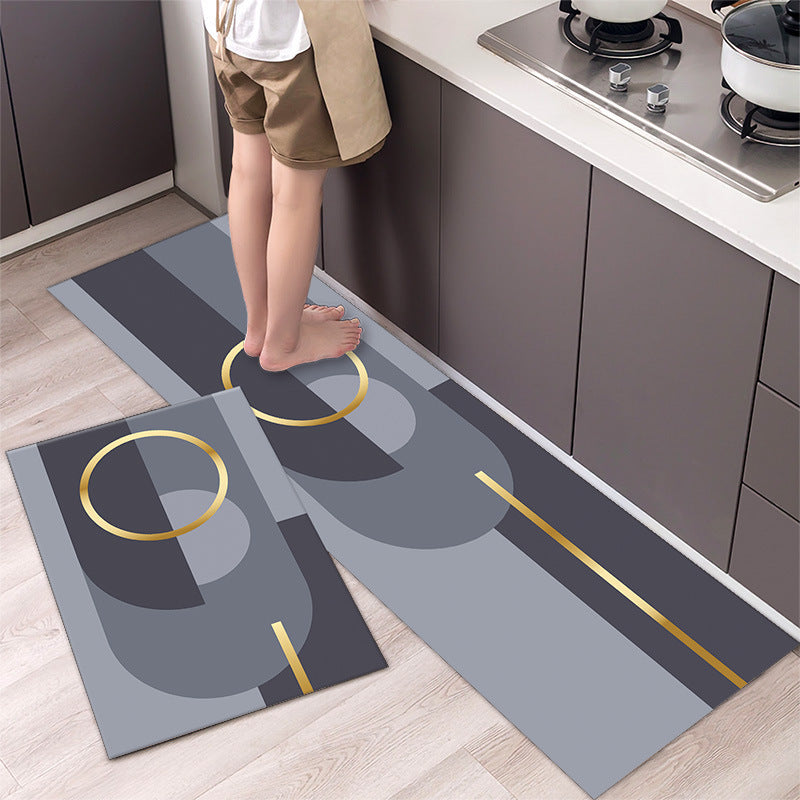 🔥Kupte 1 a získáte 1 zdarma👉【2 kusy】【40*60+40*120cm】Běžně používané doma🔥Jednoduchý a atmosférický koberec pohlcující vodu-3907471