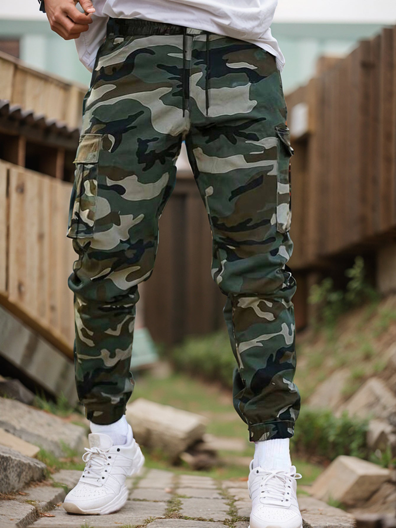 🛠️ 👖 Pantalones tácticos de trabajo resistentes: mezcla de nailon y algodón, muchos bolsillos funcionales, ideales para trabajar al aire libre 🌲