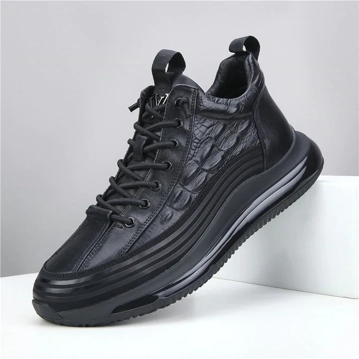 🔥🔥【Časově omezená sleva】【39-48】 2024 Nový neformální styl sportovního elastického rybího vzoru Trendy pánské boty-3831745