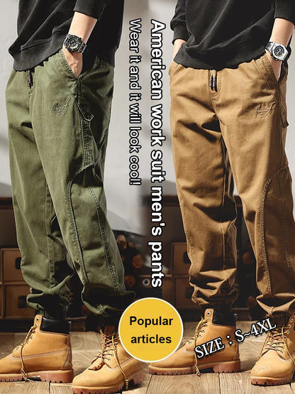 🔥🔥【M-4XL】Nové jarní a letní pánské módní nepromokavé a proti opotřebení odolné overaly✅【40-100 kočiček】-- 3945103