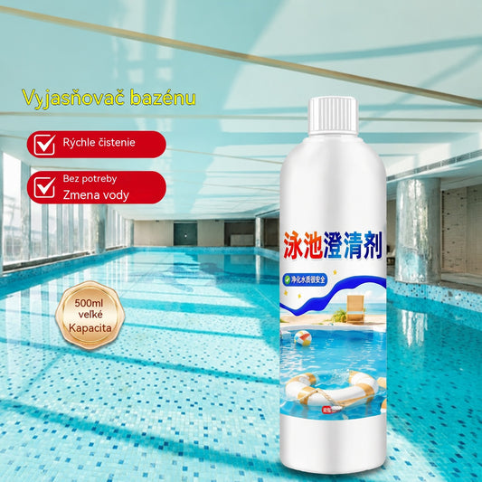 ⏰💦500 ml na fľašu🏊‍♂️ Čistič bazénov – Získajte čistú vodu v bazéne jednoducho už za pár hodín✨