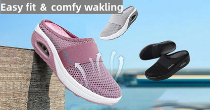 【Nuevo producto a precio reducido】【35-43】Zapatillas 2026 de malla hueca con amortiguación de aire y alta elasticidad para caminar sin cansar
