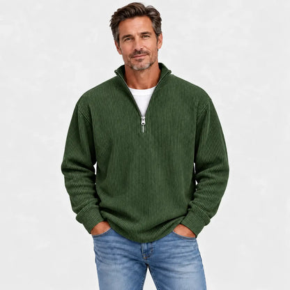Nueva sudadera para hombre con cuello alzado, otoño/invierno