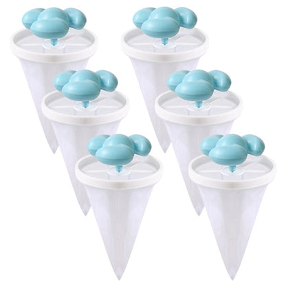 🌀6 piezas ✨ Filtro Flotante para Lavadora – Atrapa Pelusas, Cabellos y Pelos de Mascota en Cada Lavado 🧺