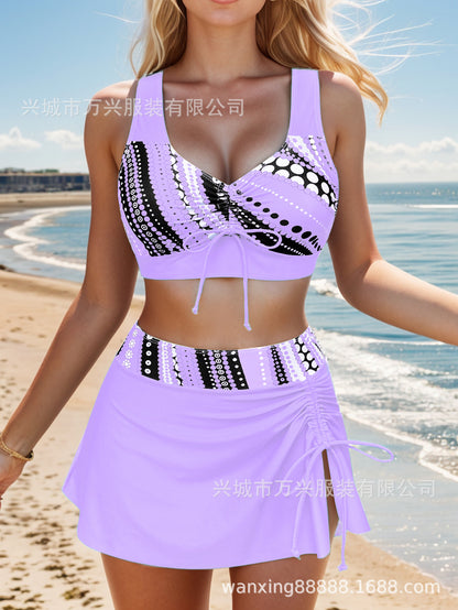 Letná zľava 50 % 🩱👙【S-2XL】Dámske štýlové zoštíhľujúce dvojdielne plavky
