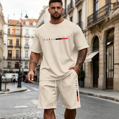🔥👌【S-5XL】Pánska dvojdielna letná športová súprava: Ideálna na každodenné nosenie aj na ležérne oddychovanie doma✅Platba na dobierku