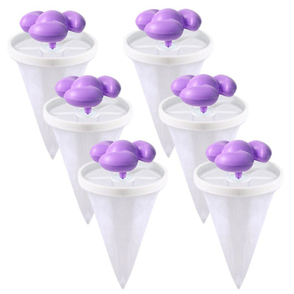 🌀6 piezas ✨ Filtro Flotante para Lavadora – Atrapa Pelusas, Cabellos y Pelos de Mascota en Cada Lavado 🧺