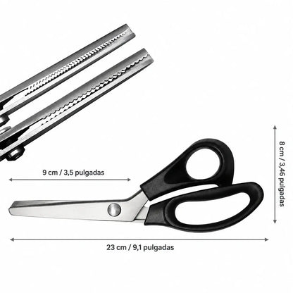 ✂️✨ Tijeras dentadas para tela, encaje y costura DIY 🧵 Corte preciso y fácil para manualidades, disponibles en 5 tamaños 🎀