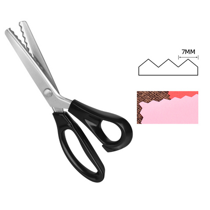 ✂️✨ Tijeras dentadas para tela, encaje y costura DIY 🧵 Corte preciso y fácil para manualidades, disponibles en 5 tamaños 🎀
