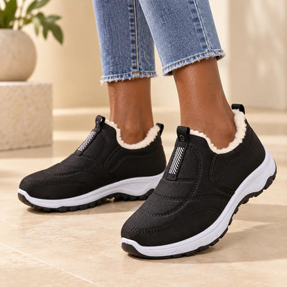 【35-41】zapatos de invierno impermeables de algodón cálido para mujer