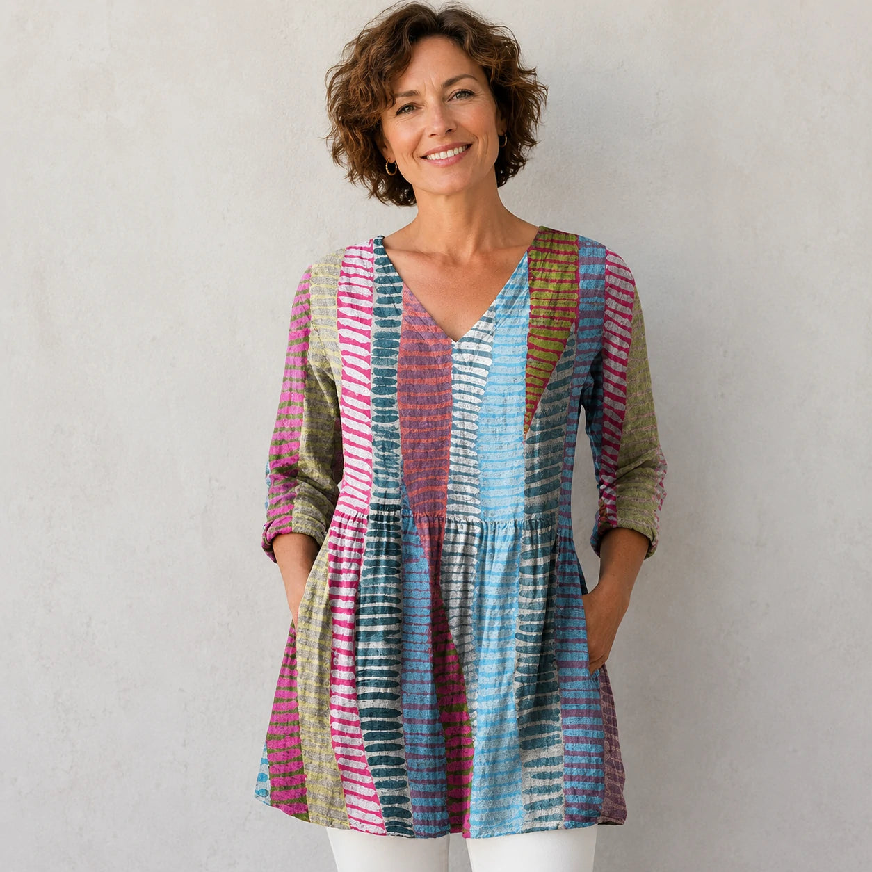 【S-5XL】Melanie | Blusa larga con cuello en V