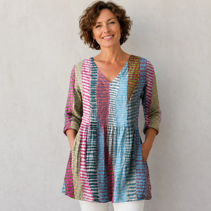 【S-5XL】Melanie | Blusa larga con cuello en V