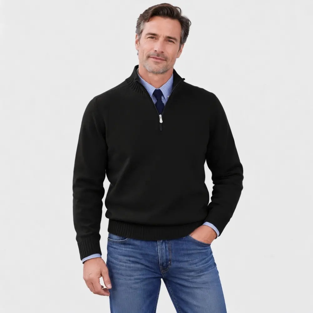 【L-5XL】Suéteres con cremallera, cálidos y populares para otoño e invierno