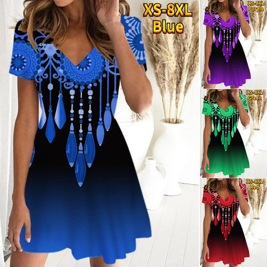 💘【S-8XL】 Nové dámské retro ležérní volné bodycon šaty pro rok 2025