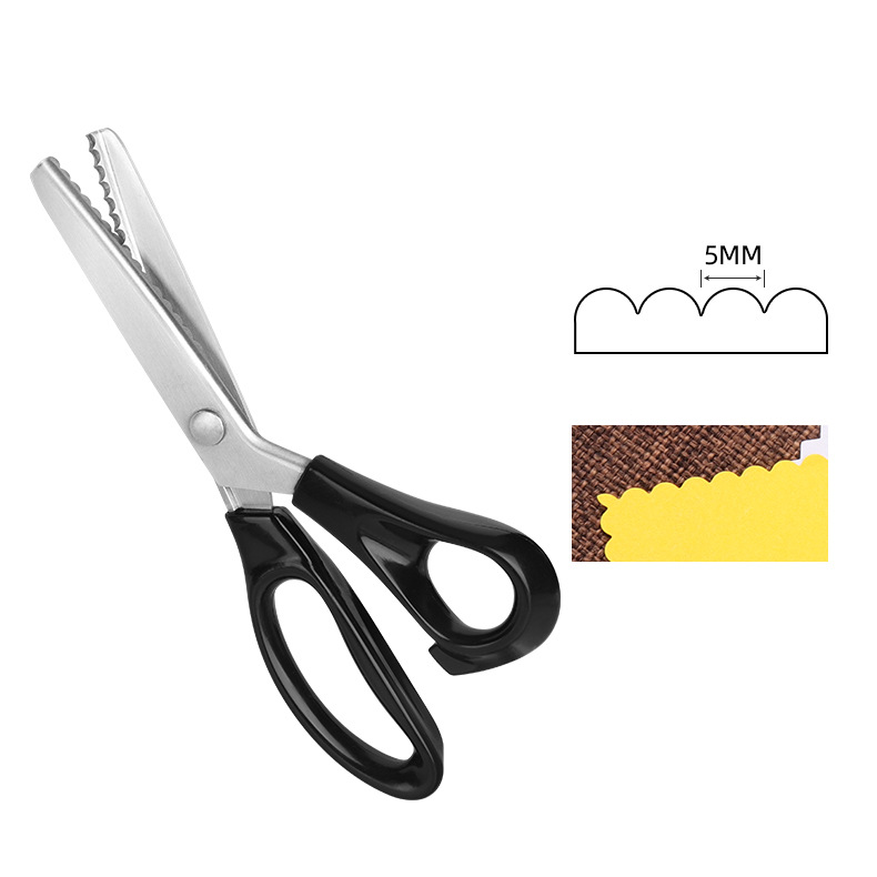 ✂️✨ Tijeras dentadas para tela, encaje y costura DIY 🧵 Corte preciso y fácil para manualidades, disponibles en 5 tamaños 🎀