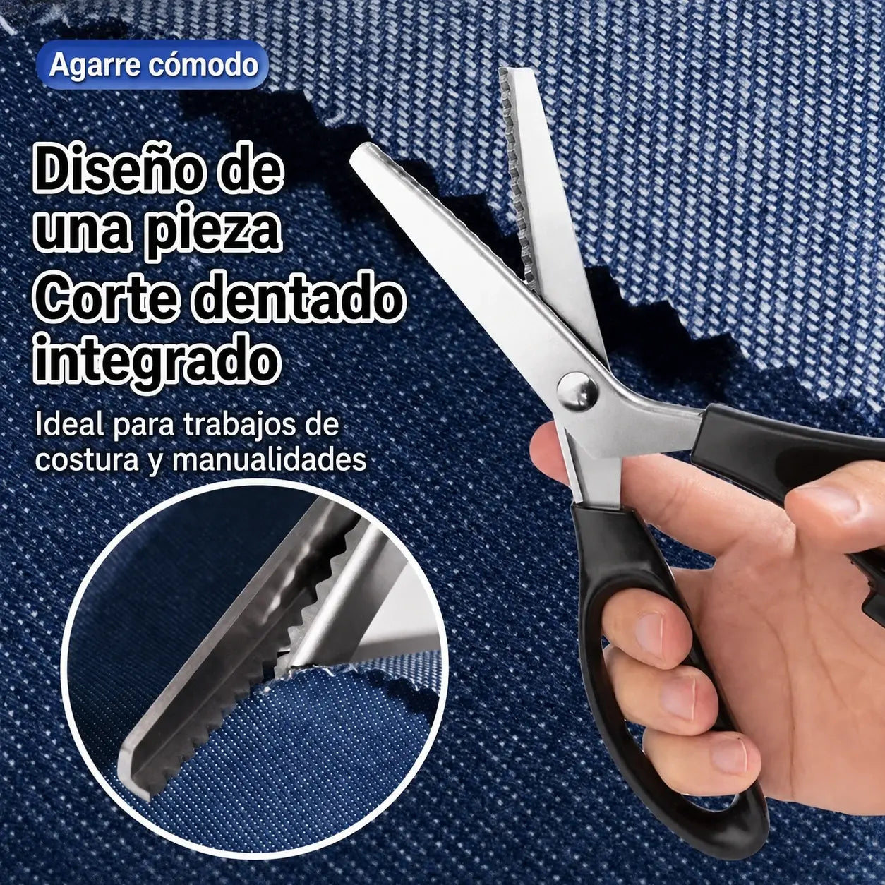 ✂️【Compra 1 y llévate 1 gratis】 🧵 Corta varias capas sin fatiga en las manos: tijeras de zig-zag de acero inoxidable de alta calidad. Diseño ergonómico con empuñadura suave. Envío gratuito al Reino Unido.
