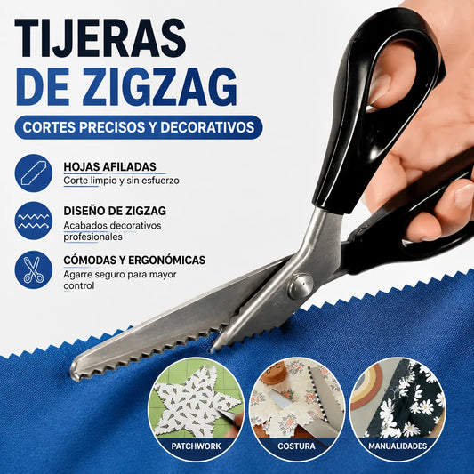 ✂️✨ Tijeras dentadas para tela, encaje y costura DIY 🧵 Corte preciso y fácil para manualidades, disponibles en 5 tamaños 🎀