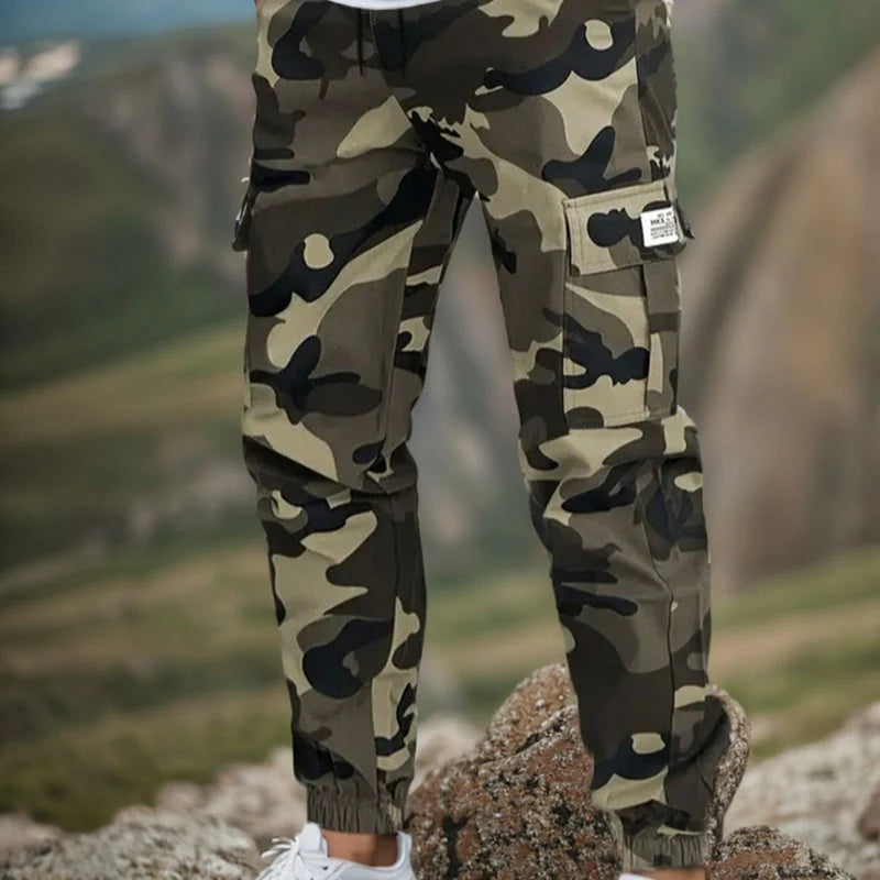 🛠️ 👖 Pantalones tácticos de trabajo resistentes: mezcla de nailon y algodón, muchos bolsillos funcionales, ideales para trabajar al aire libre 🌲