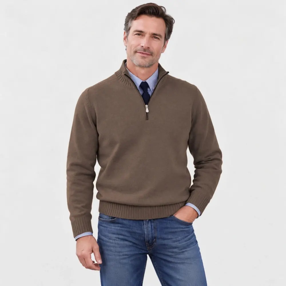 【L-5XL】Suéteres con cremallera, cálidos y populares para otoño e invierno