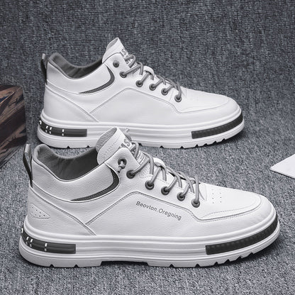 👟【39-442025 Pánské prodyšné kožené obchodní ploché boty, módní a všestranné✅měkké a lehké✅ --3930450
