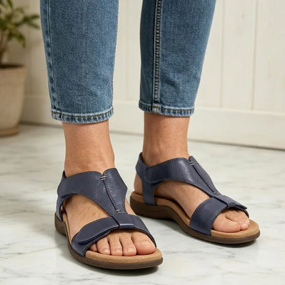 Sandalias de verano con suela blanda y soporte de arco, casuales y cómodas.