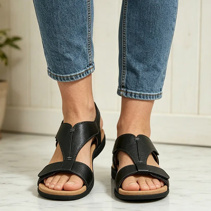 Sandalias de verano con suela blanda y soporte de arco, casuales y cómodas.