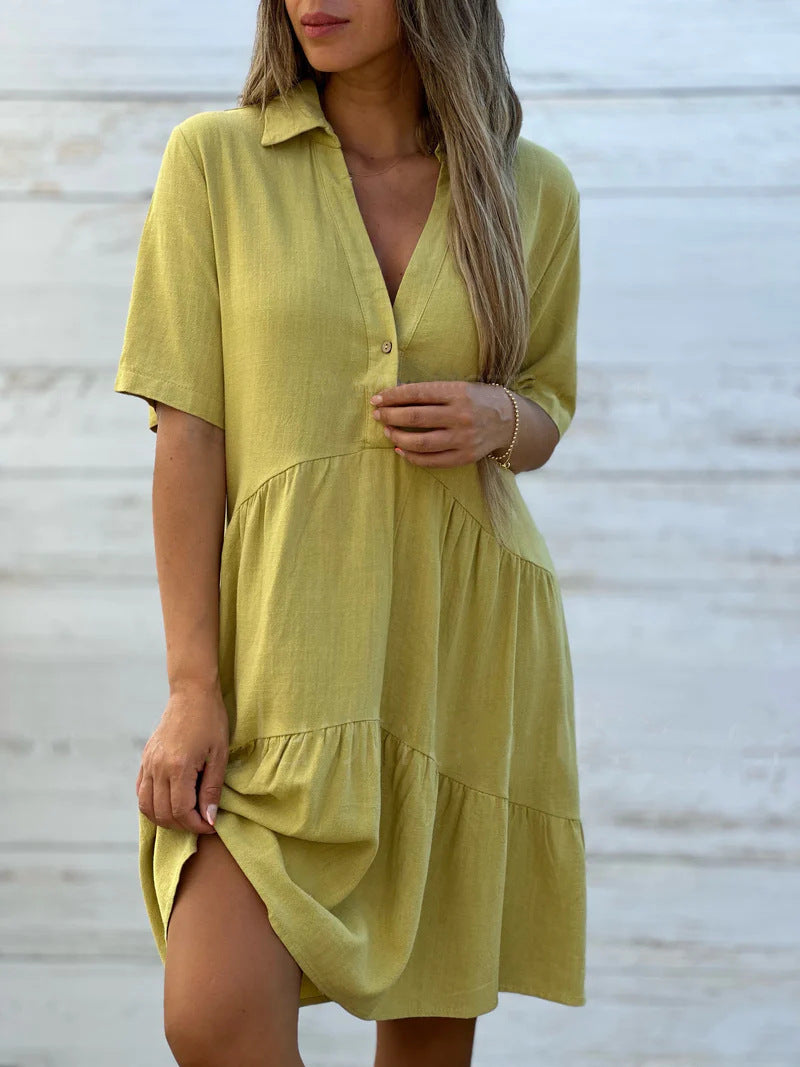 🔥👗【S-5XL】2025 Vysoce kvalitní, lehké, prodyšné módní šaty 3920847