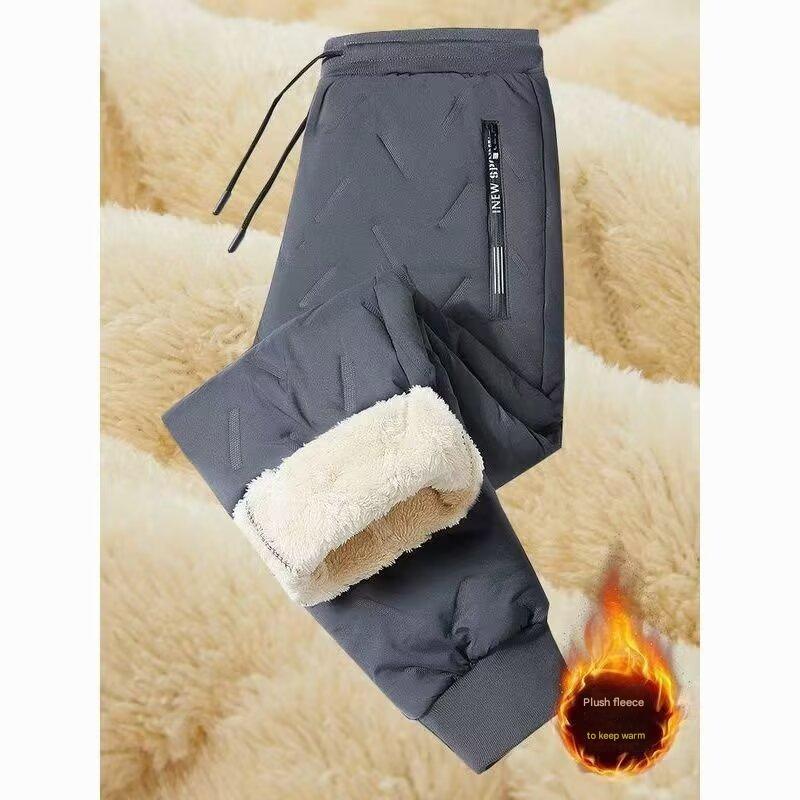 👖🔥【49% sleva】 【L-5XL】Zimní pánské zimní jehněčí vlna 2024 zahuštěné ležérní teplé tepláky-3837669